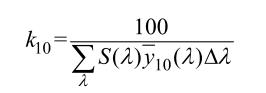 k10为归化系数