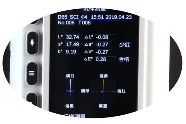 色差仪L、a、b值01